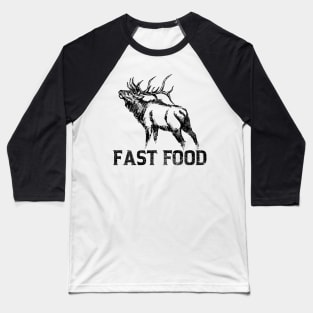 Dure Funny Hunting Fast Food Baseball T-Shirt